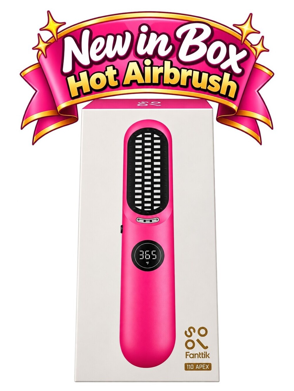 New in Box | Fanttik Solo I10 APEX Portable Hair Straightener Brush